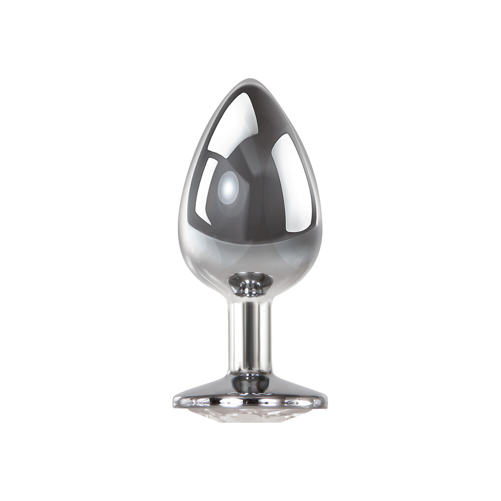 Adam And Eve Clear Gem Anal Plug Large BondageBox