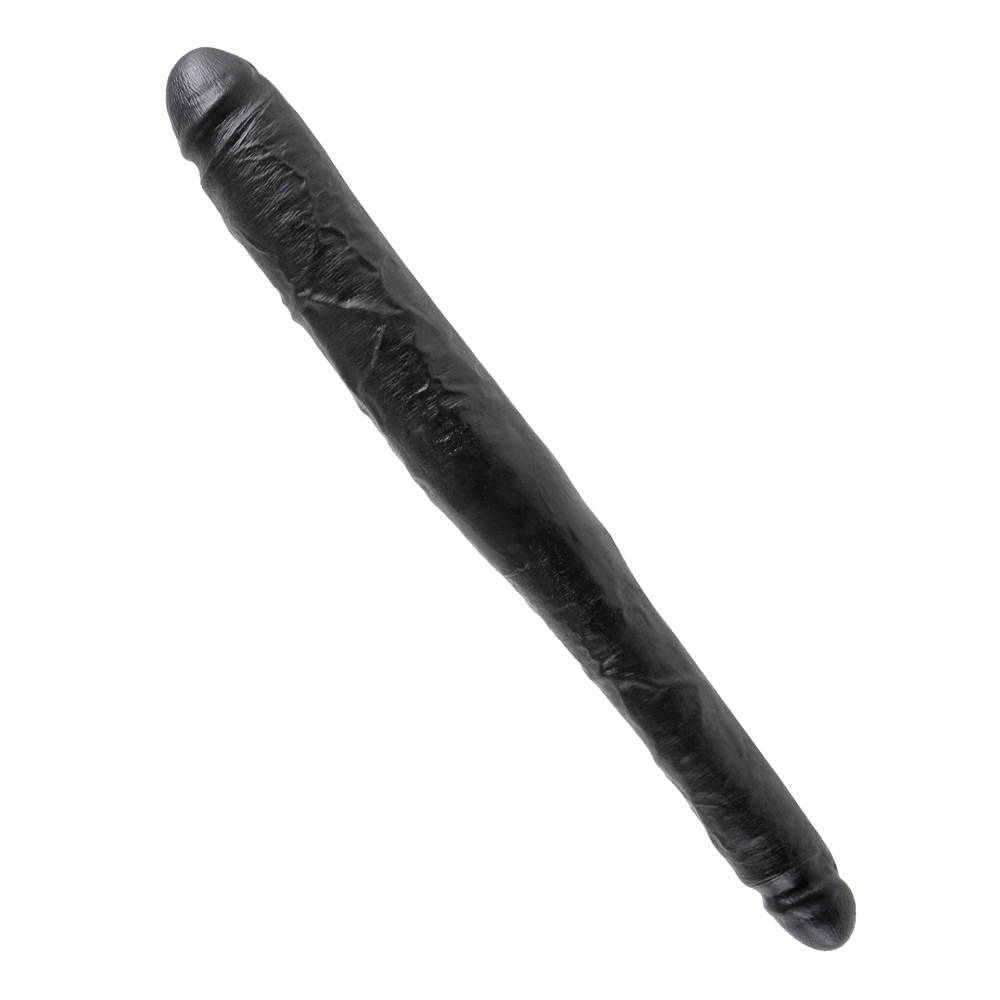 King Cock Inch Tapered Double Dildo Black Bondagebox Free Delivery