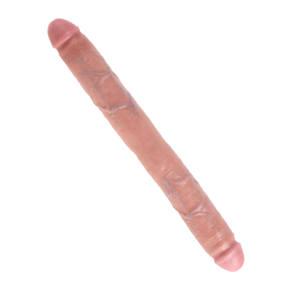 King Cock Inch Thick Double Dildo Flesh Bondagebox Free Delivery