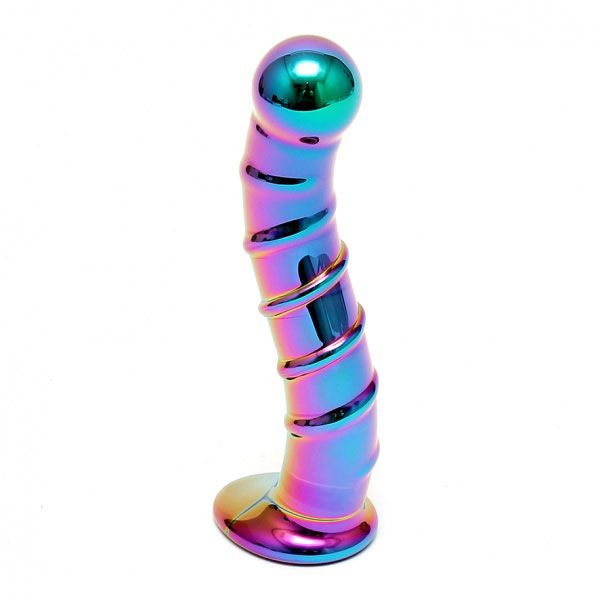 Sensual Multi Coloured Glass Nikita Dildo BondageBox Free Delivery