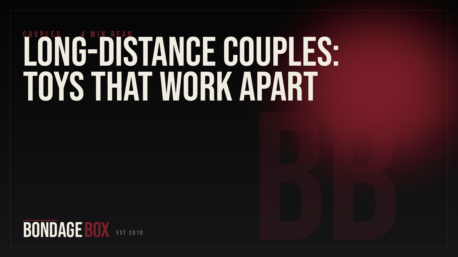 Long-Distance Couples: Toys That Work Apart