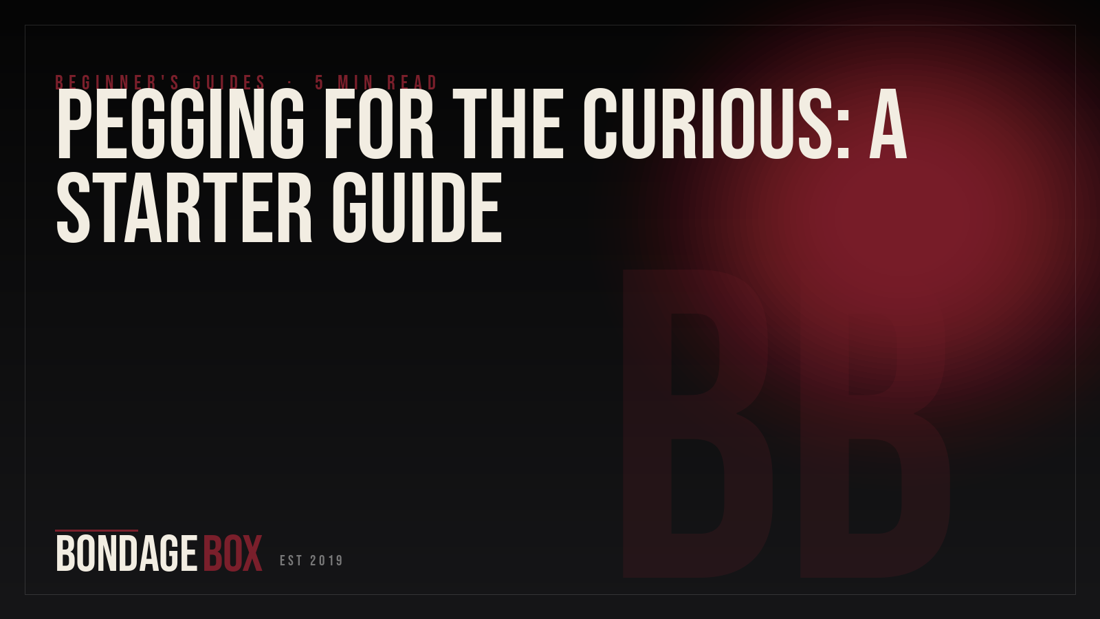 Pegging for the Curious: A Starter Guide