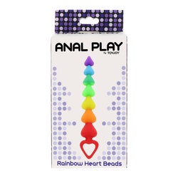 ToyJoy Rainbow Heart Anal Beads