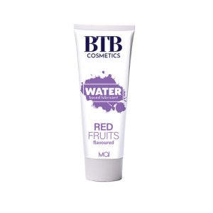 BTB Red Fruits Flavoured Water Based Lubricant 100ml From Bondage Box UK
