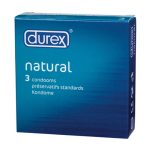 Durex Natural x 3 Condoms From Bondage Box UK