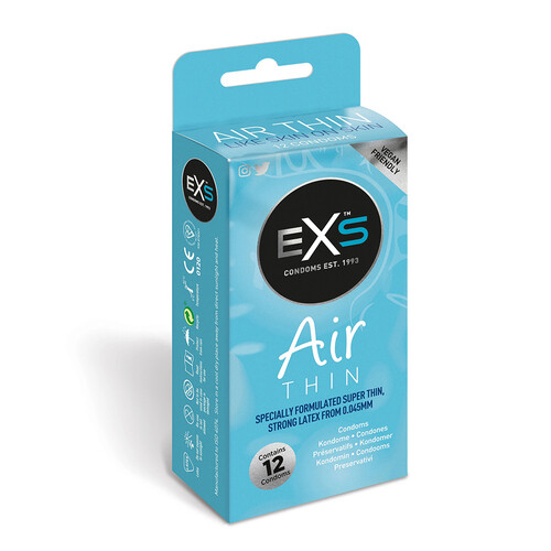 EXS_Air_Thin_Condoms_12_Pack EXS Air Thin Condoms 12 Pack From Bondage Box UK