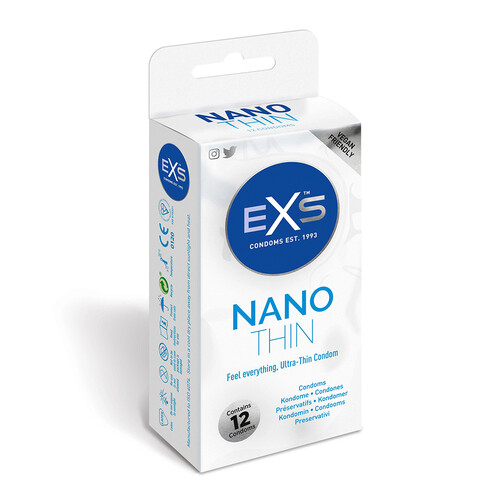 EXS_Nano_Thin_Condoms_12_Pack EXS Nano Thin Condoms 12 Pack From Bondage Box UK