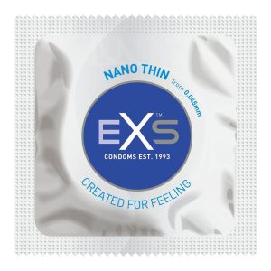 EXS Nano Thin Condoms 12 Pack From Bondage Box UK