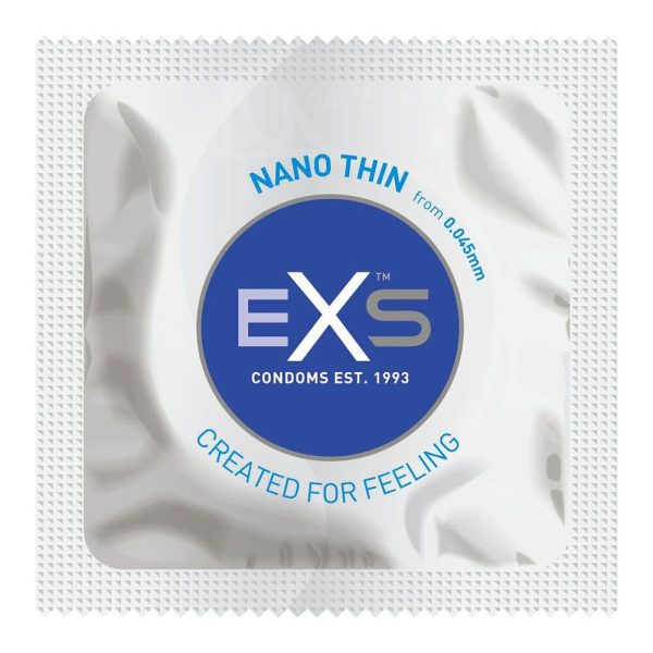EXS Nano Thin Condoms 12 Pack From Bondage Box UK
