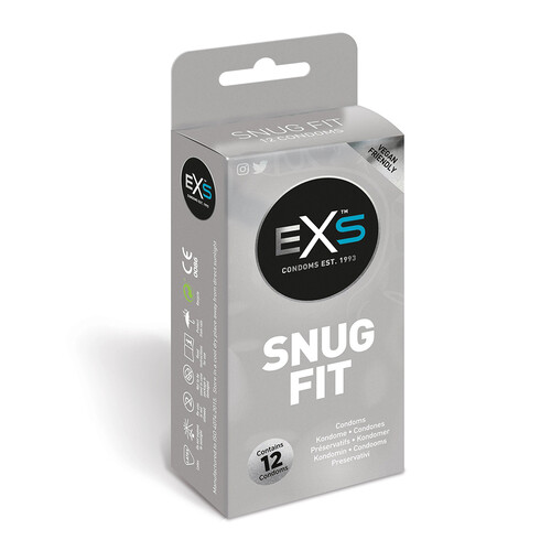 EXS Snug Closer Fitting Condoms 12 Pack From Bondage Box UK