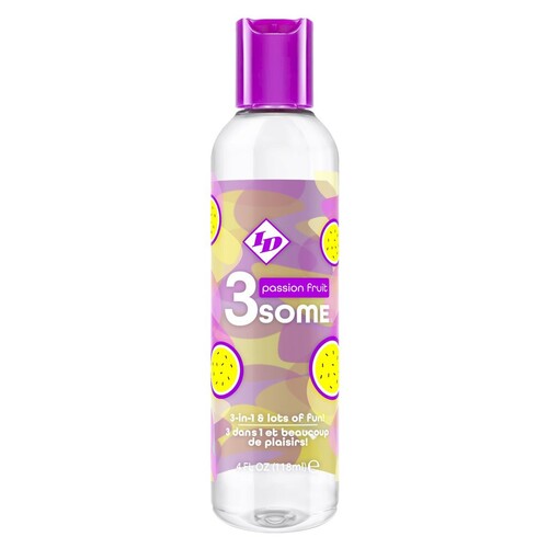 ID 3some Passion Fruit 3 In 1 Lubricant 118ml From Bondage Box UK