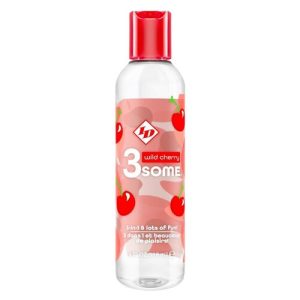 ID 3some Wild Cherry 3 In 1 Lubricant 118ml From Bondage Box UK