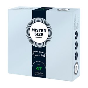 Mister Size 47mm Your Size Pure Feel Condoms 36 Pack From Bondage Box UK