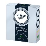 Mister Size 47mm Your Size Pure Feel Condoms 3 Pack From Bondage Box UK