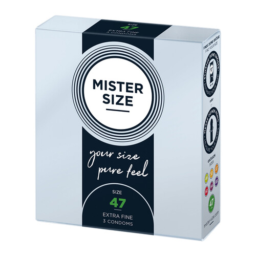 Mister_Size_47mm_Your_Size_Pure_Feel_Condoms_3_Pack Mister Size 47mm Your Size Pure Feel Condoms 3 Pack From Bondage Box UK