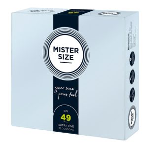 Mister Size 49mm Your Size Pure Feel Condoms 36 Pack From Bondage Box UK