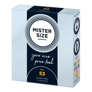 Mister Size 53mm Your Size Pure Feel Condoms 3 Pack From Bondage Box UK