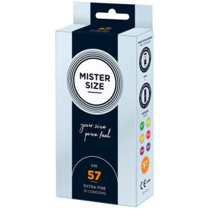 Mister Size 57mm Your Size Pure Feel Condoms 10 Pack From Bondage Box UK