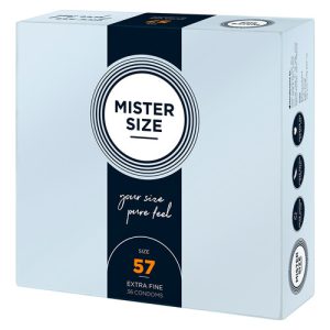 Mister Size 57mm Your Size Pure Feel Condoms 36 Pack From Bondage Box UK