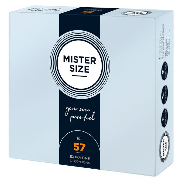 Mister Size 57mm Your Size Pure Feel Condoms 36 Pack From Bondage Box UK