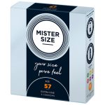 Mister Size 57mm Your Size Pure Feel Condoms 3 Pack From Bondage Box UK