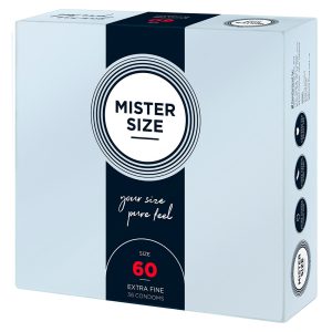 Mister Size 60mm Your Size Pure Feel Condoms 36 Pack From Bondage Box UK