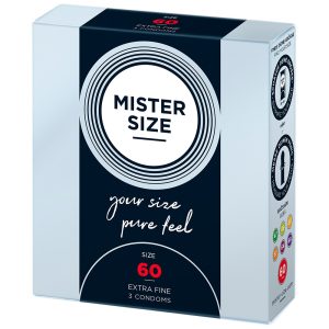 Mister Size 60mm Your Size Pure Feel Condoms 3 Pack From Bondage Box UK