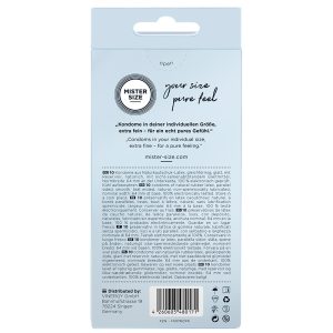 Mister Size 64mm Your Size Pure Feel Condoms 10 Pack From Bondage Box UK