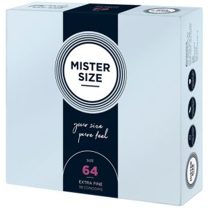 Mister Size 64mm Your Size Pure Feel Condoms 36 Pack From Bondage Box UK