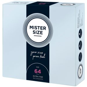 Mister Size 64mm Your Size Pure Feel Condoms 36 Pack From Bondage Box UK
