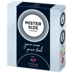 Mister Size 64mm Your Size Pure Feel Condoms 3 Pack From Bondage Box UK