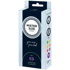 Mister Size 69mm Your Size Pure Feel Condoms 10 Pack From Bondage Box UK