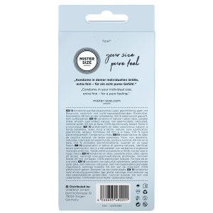 Mister Size 69mm Your Size Pure Feel Condoms 10 Pack From Bondage Box UK