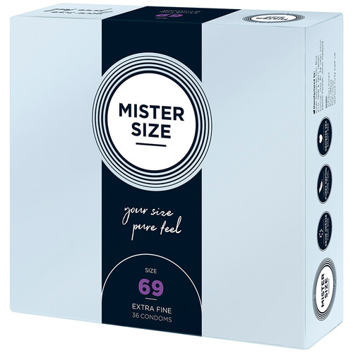 Mister Size 69mm Your Size Pure Feel Condoms 36 Pack From Bondage Box UK