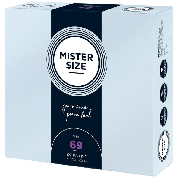 Mister Size 69mm Your Size Pure Feel Condoms 36 Pack From Bondage Box UK