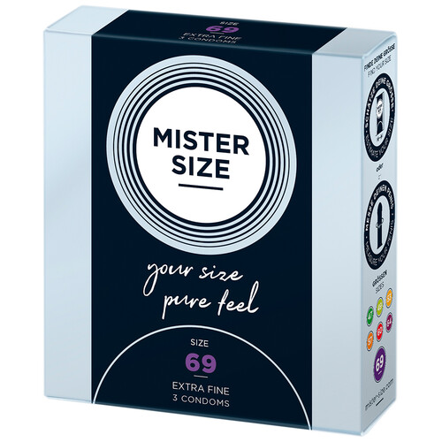 Mister Size 69mm Your Size Pure Feel Condoms 3 Pack From Bondage Box UK