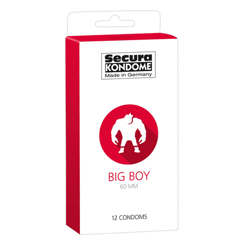 Secura_Kondome_Big_Boy_60MM_x12_Condoms Secura Kondome Big Boy 60MM x12 Condoms From Bondage Box UK