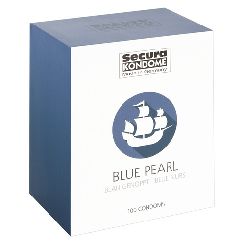 Secura_Kondome_Blue_Pearl_x100_Condoms Secura Kondome Blue Pearl x100 Condoms From Bondage Box UK
