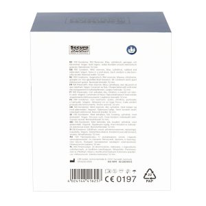 Secura Kondome Blue Pearl x100 Condoms From Bondage Box UK