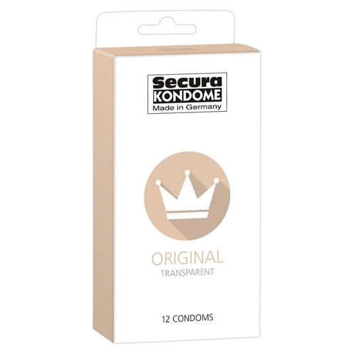 Secura_Kondome_Original_Transparent_x12_Condoms Secura Kondome Original Transparent x12 Condoms From Bondage Box UK