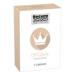 Secura Kondome Original Transparent x3 Condoms From Bondage Box UK