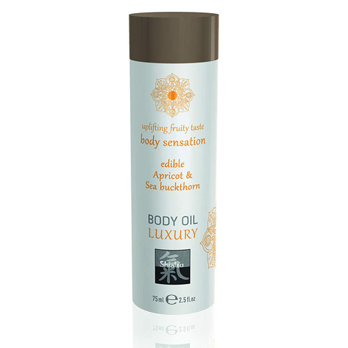 Shiatsu_Luxury_Body_Oil_Edible_Apricot_And_Sea_Buckthorn_75ml Shiatsu Luxury Body Oil Edible Apricot And Sea Buckthorn 75ml From Bondage Box UK