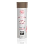 Shiatsu Luxury Body Oil Edible Strawberry And Red Pepper 75ml From Bondage Box UK