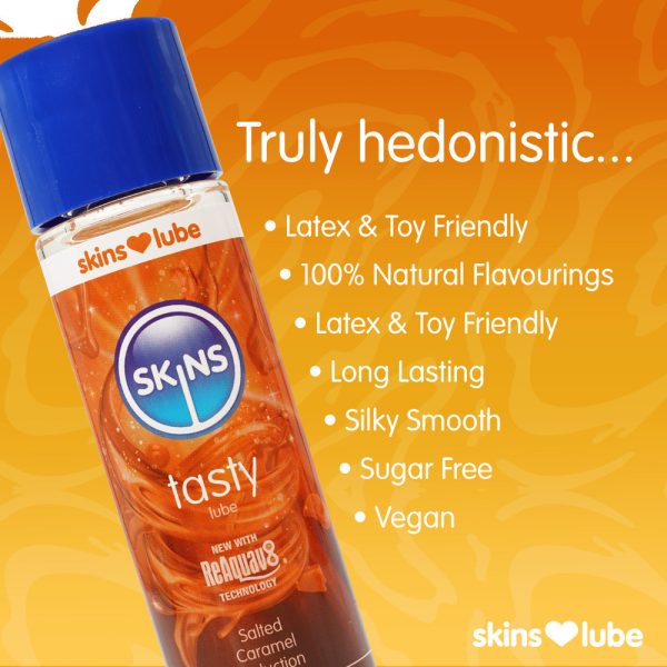 Skins Salted Caramel Seduction Waterbased Lubricant 130ml From Bondage Box UK
