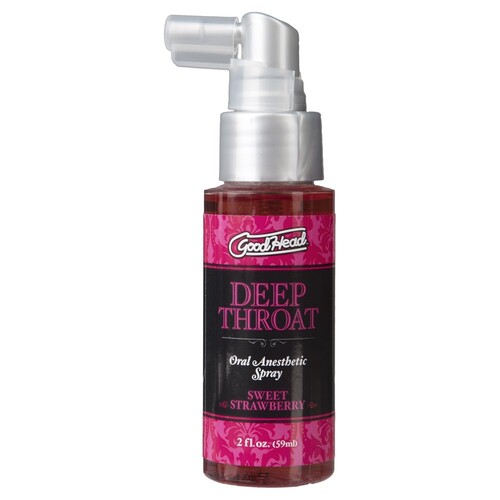 Good Head Deep Throat Spray Strawberry From Bondage Box UK