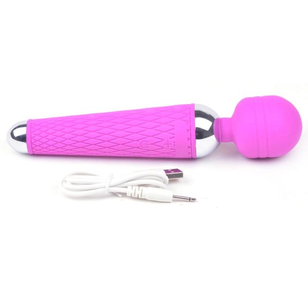 10 Speed Purple Rechargeable Magic Wand BondageBox UK