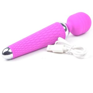 10 Speed Purple Rechargeable Magic Wand BondageBox UK