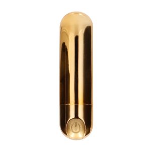 10 speed Rechargeable Bullet Gold BondageBox UK