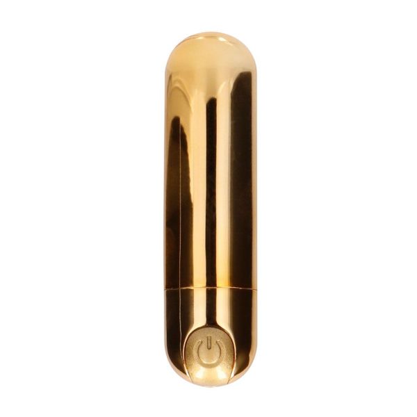 10 speed Rechargeable Bullet Gold BondageBox UK