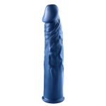 1 Inch Length Extender Penis Sleeve 7.5 inches Blue BondageBox UK